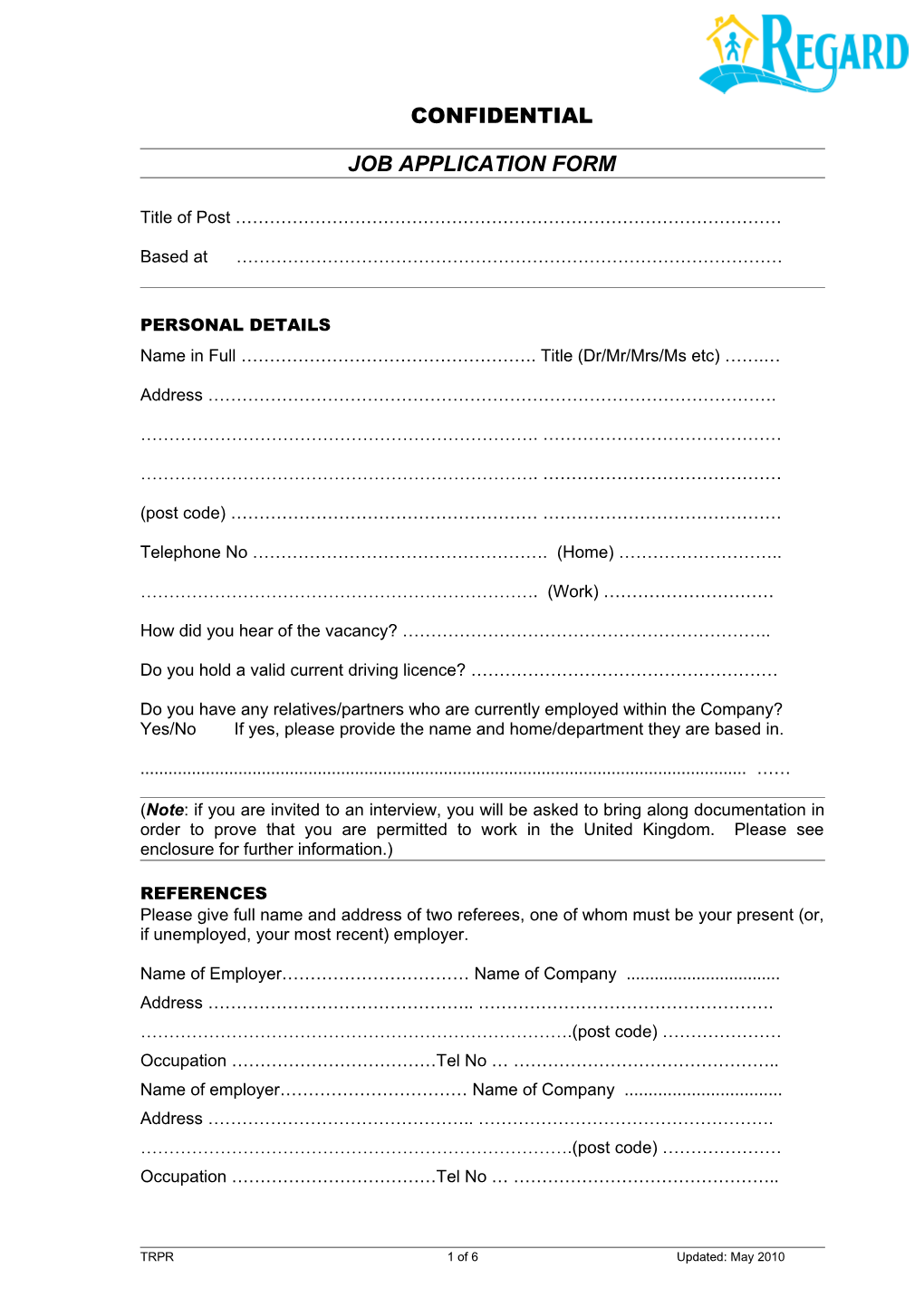 Job Application Form s34