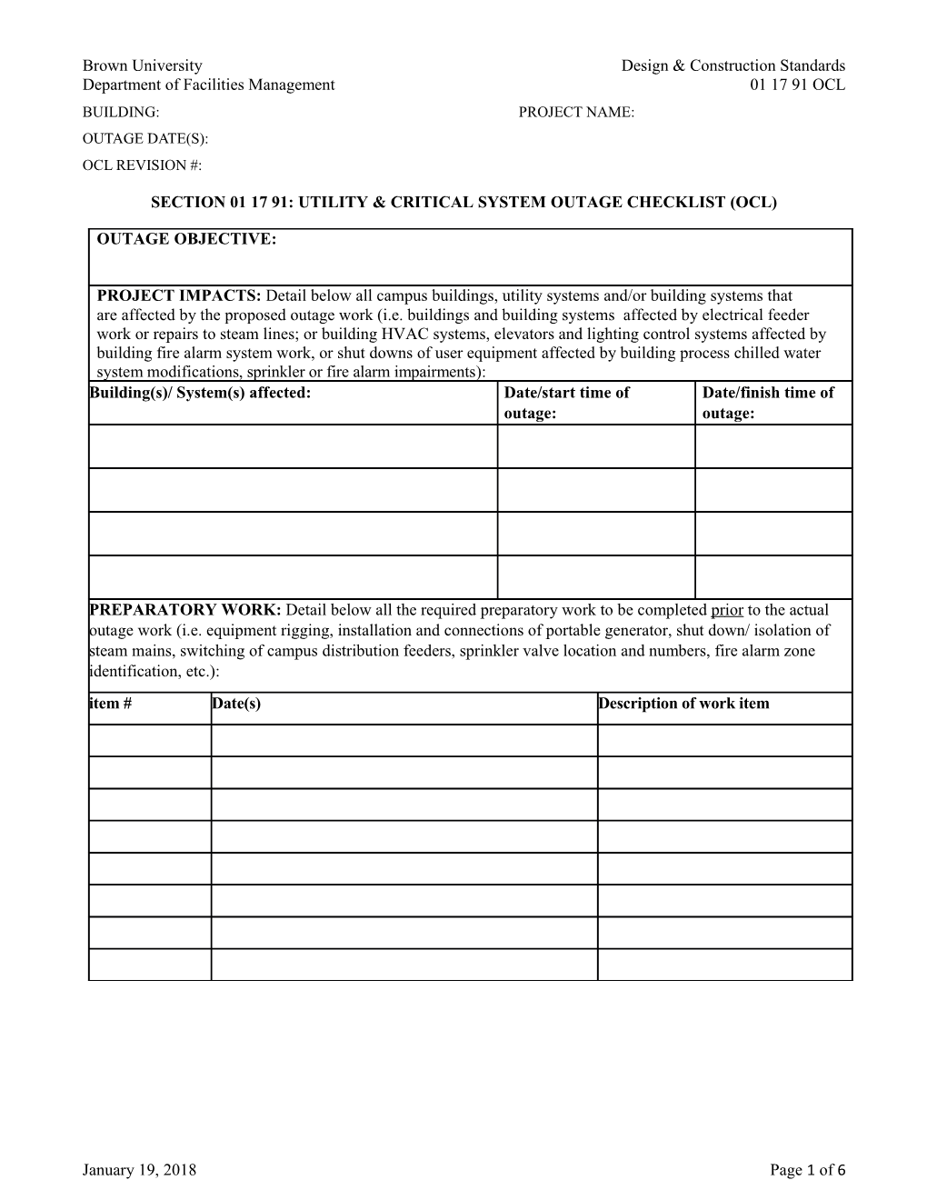 01 70 10 Bldg Systems - ID & Labeling