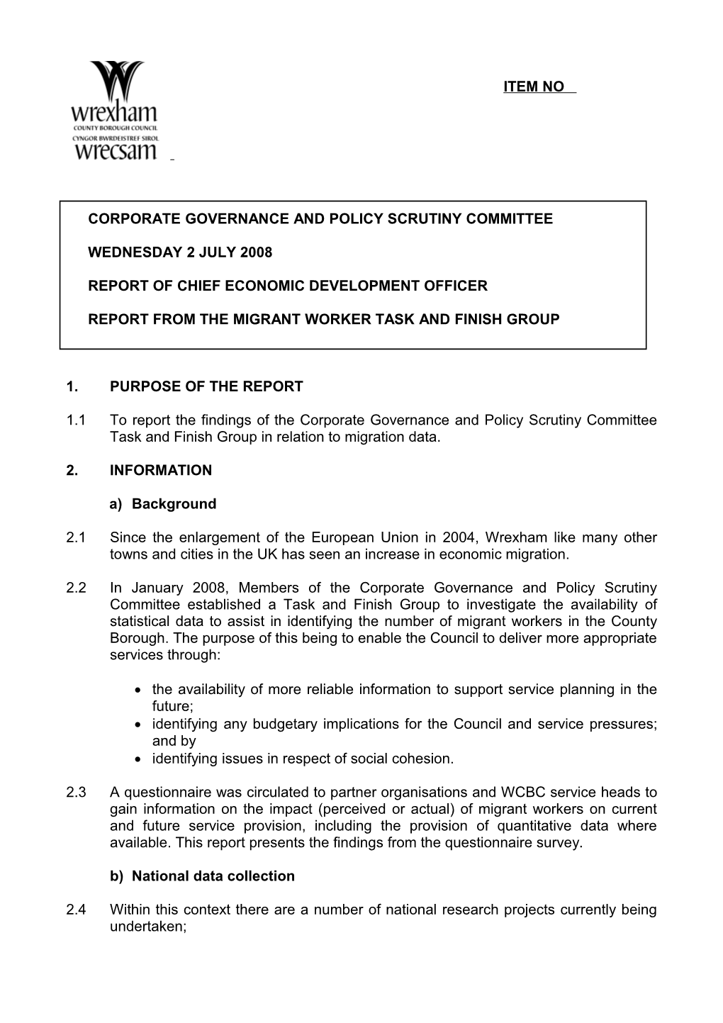 Wrexham County Borough Council s3