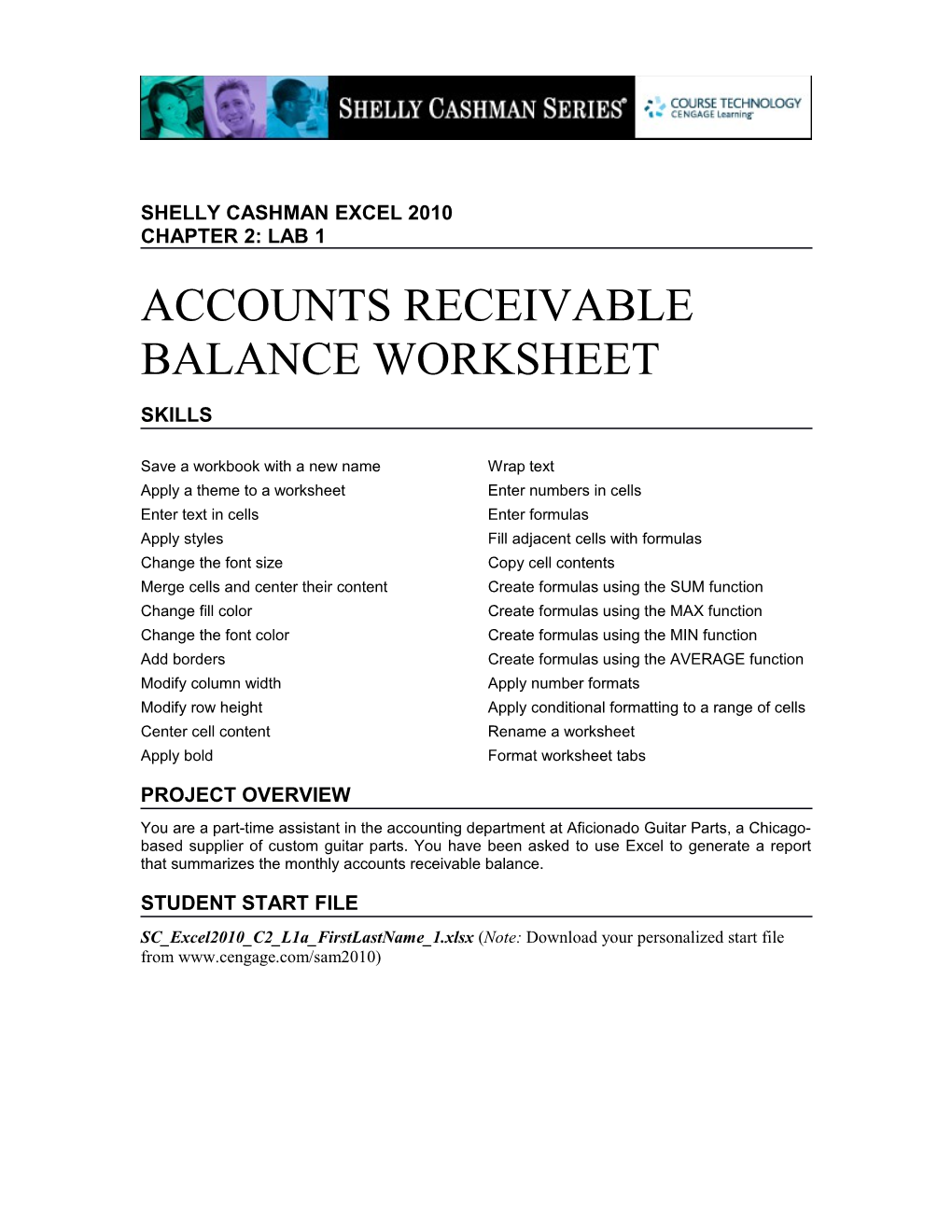 Accounts Receivable Balance Worksheet