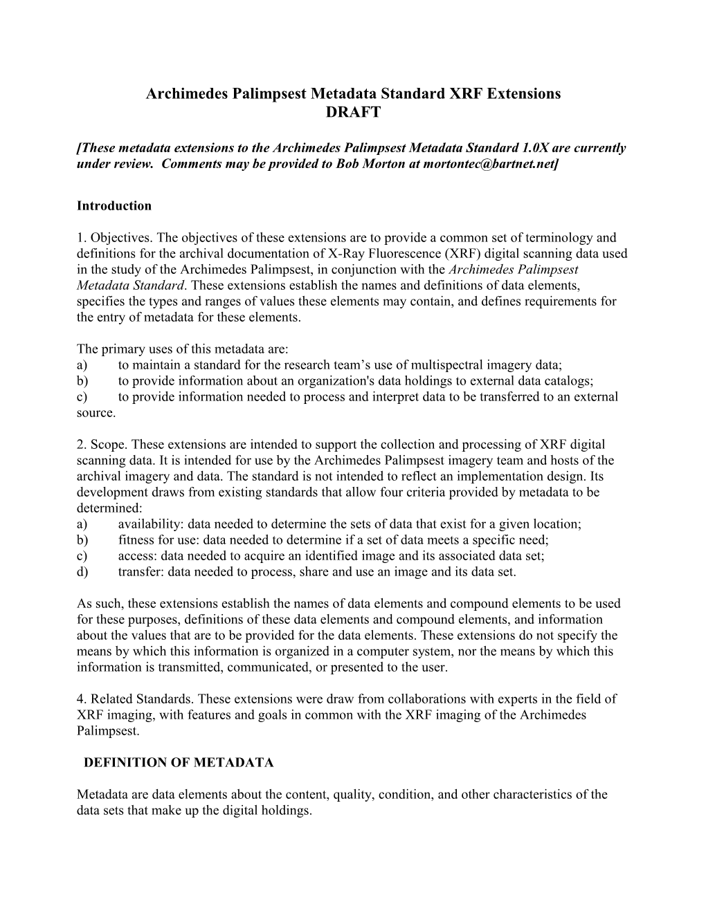 Archimedes Palimpsest Metadata Specification