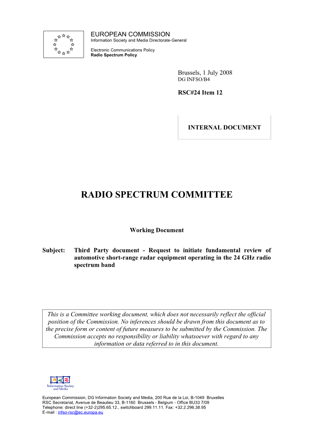 Radio Spectrum Committee