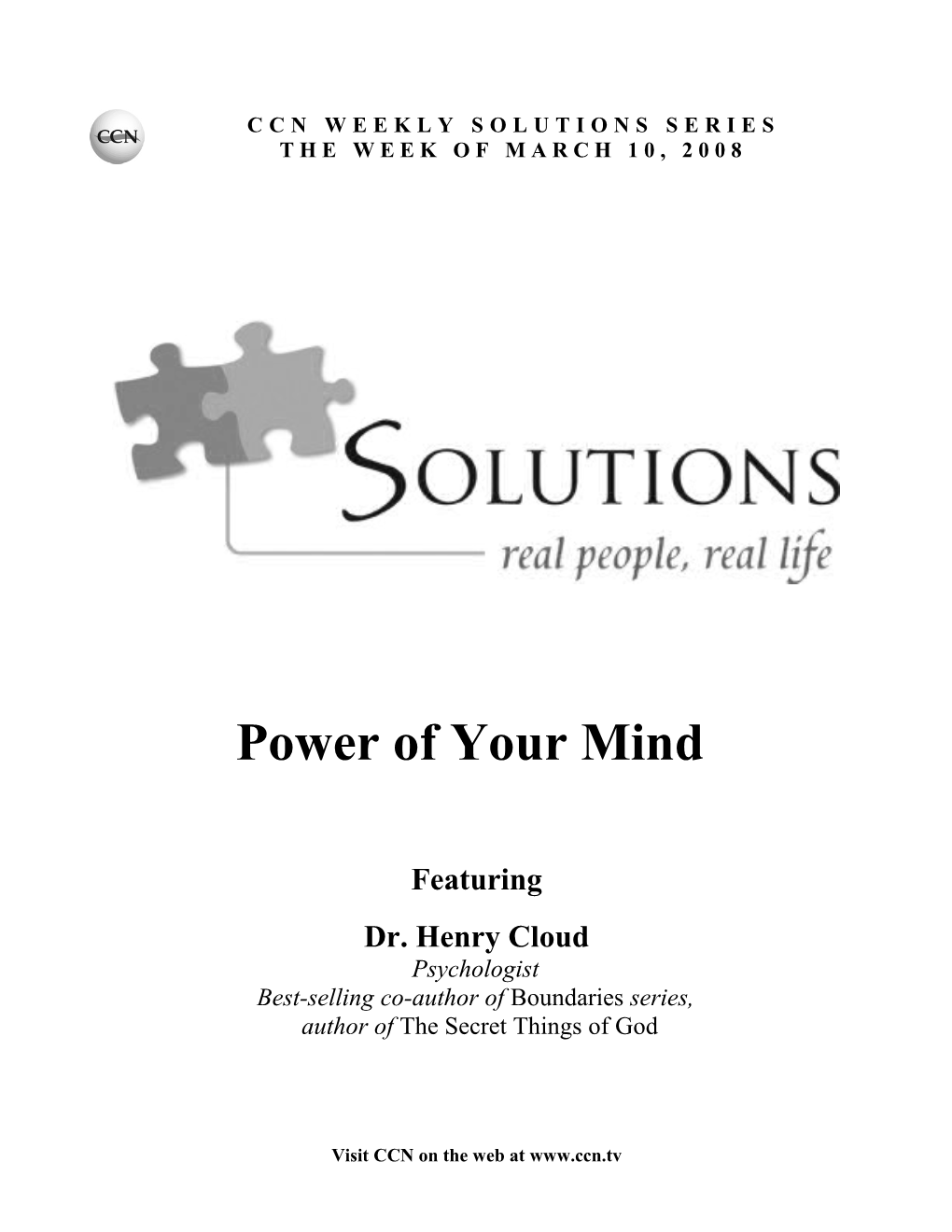 CCN Solutions: Power of Your Mind Page 2