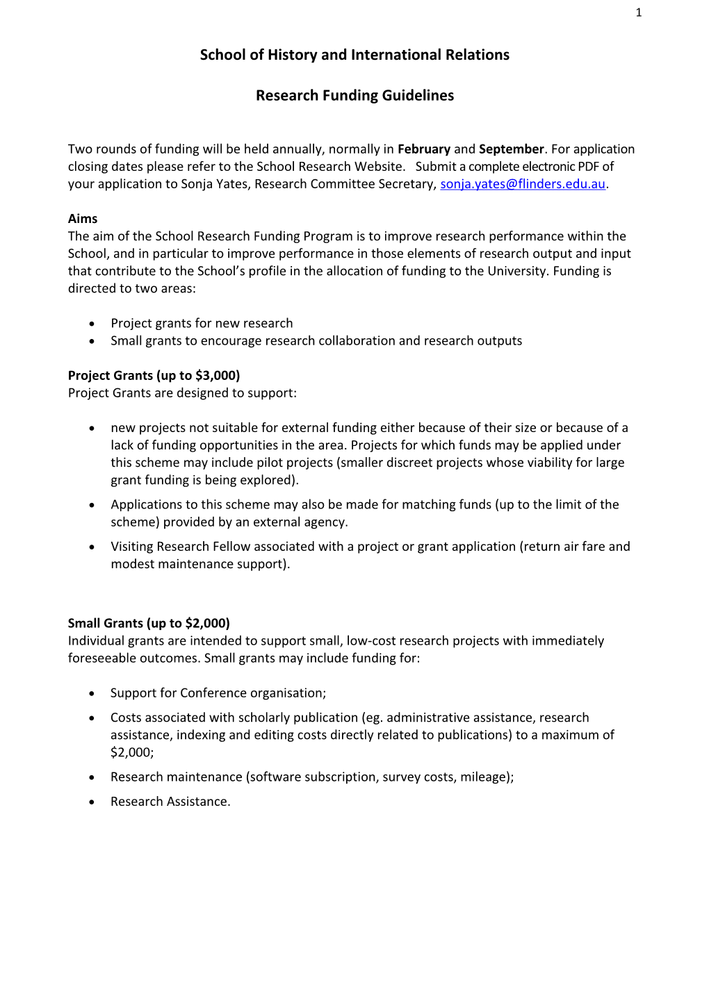 Grant Rules for the New Faculty Funding Scheme