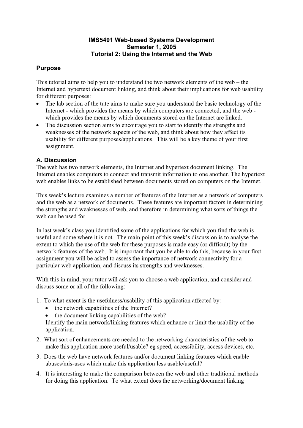 IMS5401 Web-Based Information Systems