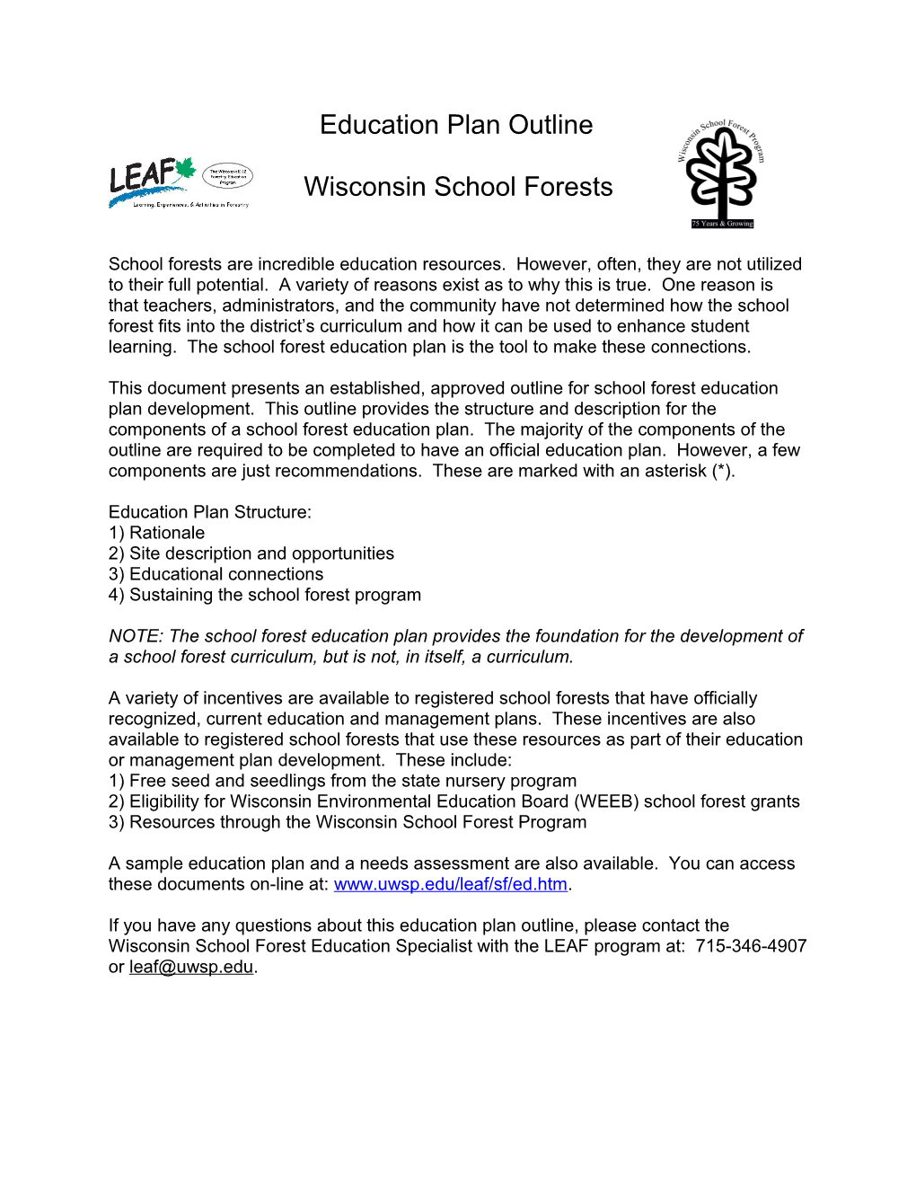 Wisconsin School Forest