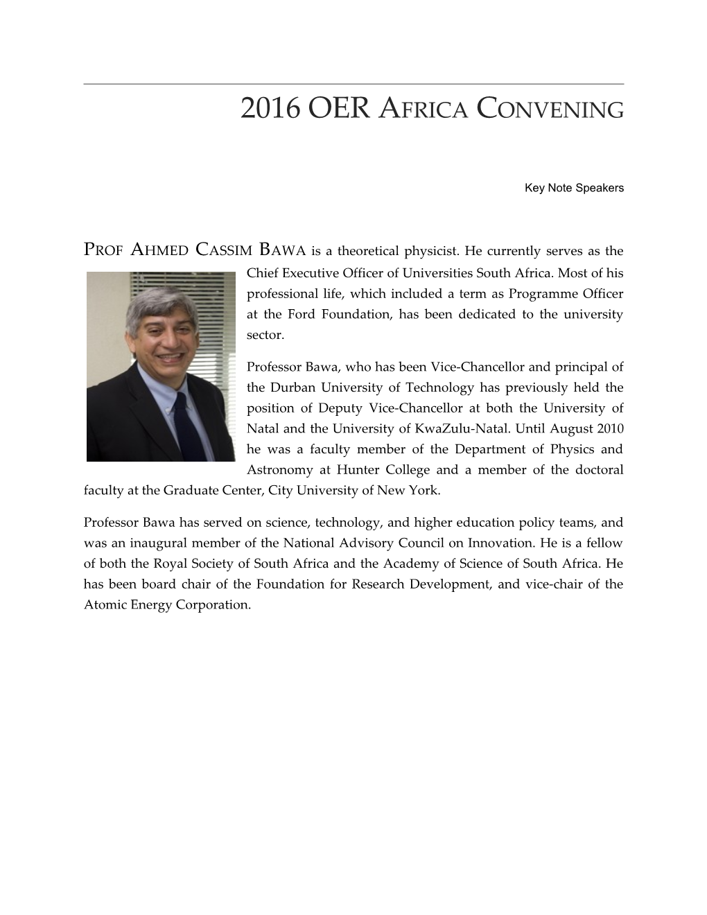 2016 OER Africa Convening