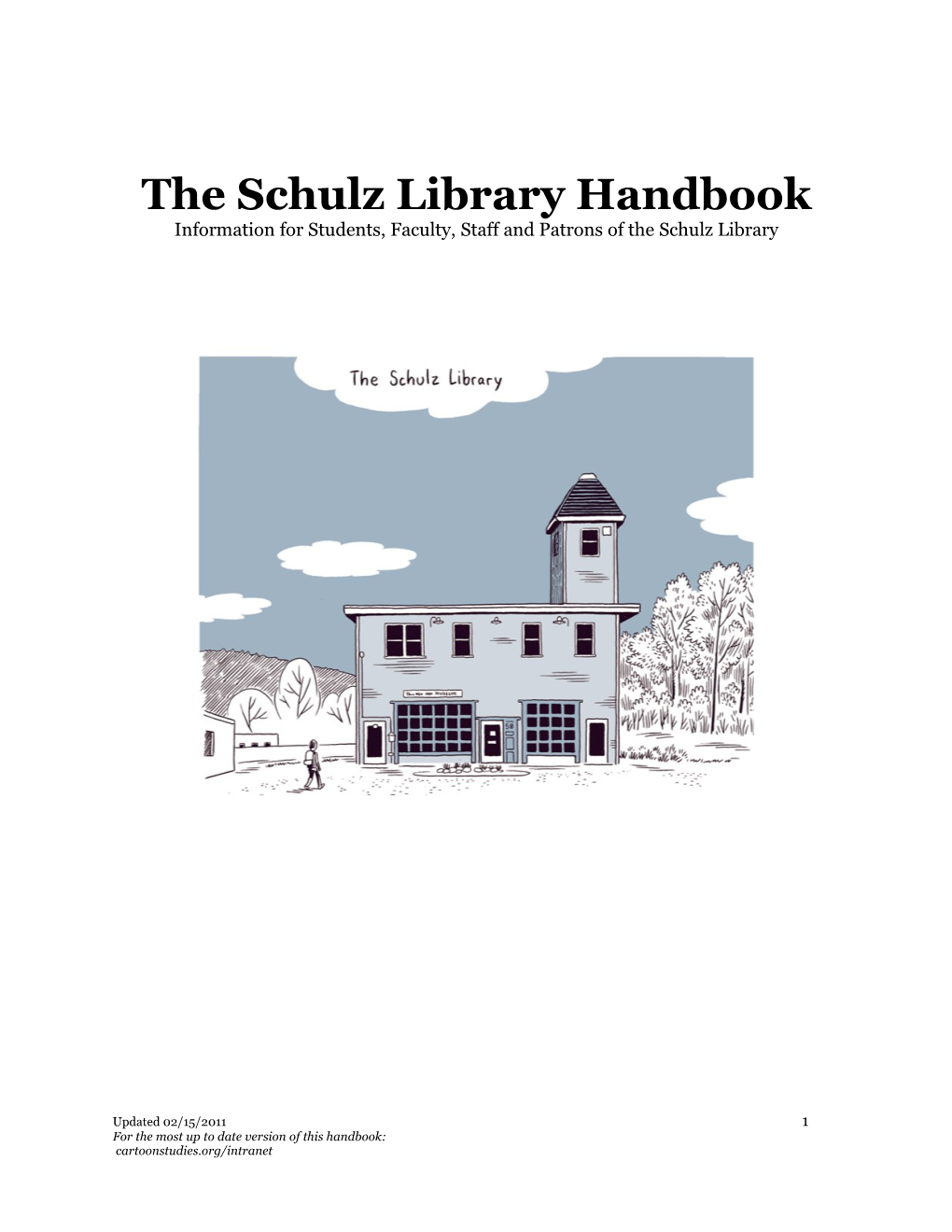 Schulz Library Handbook