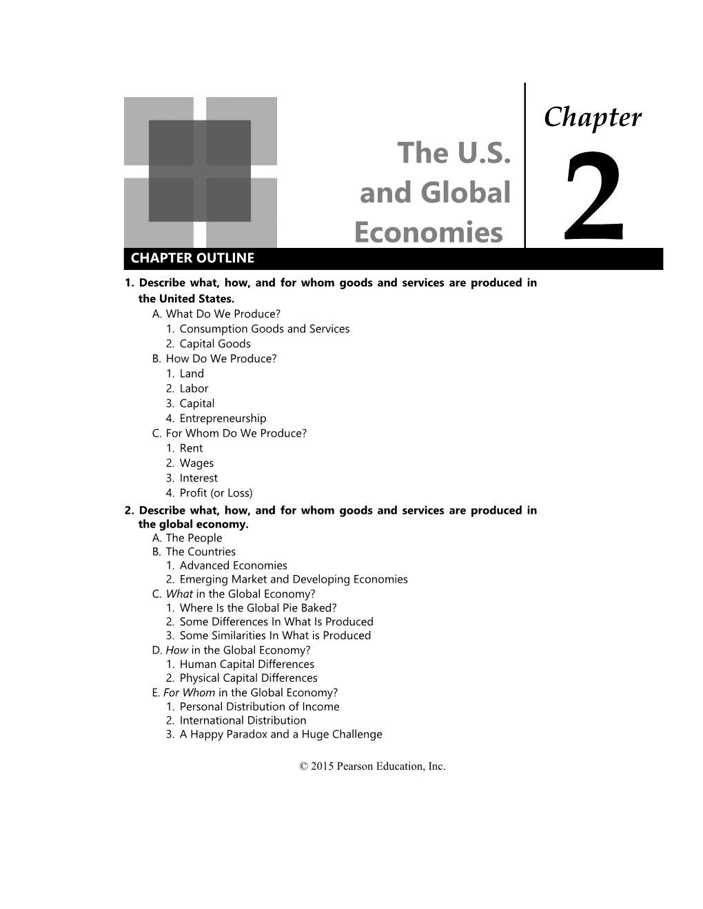 The U.S.And Globaleconomies