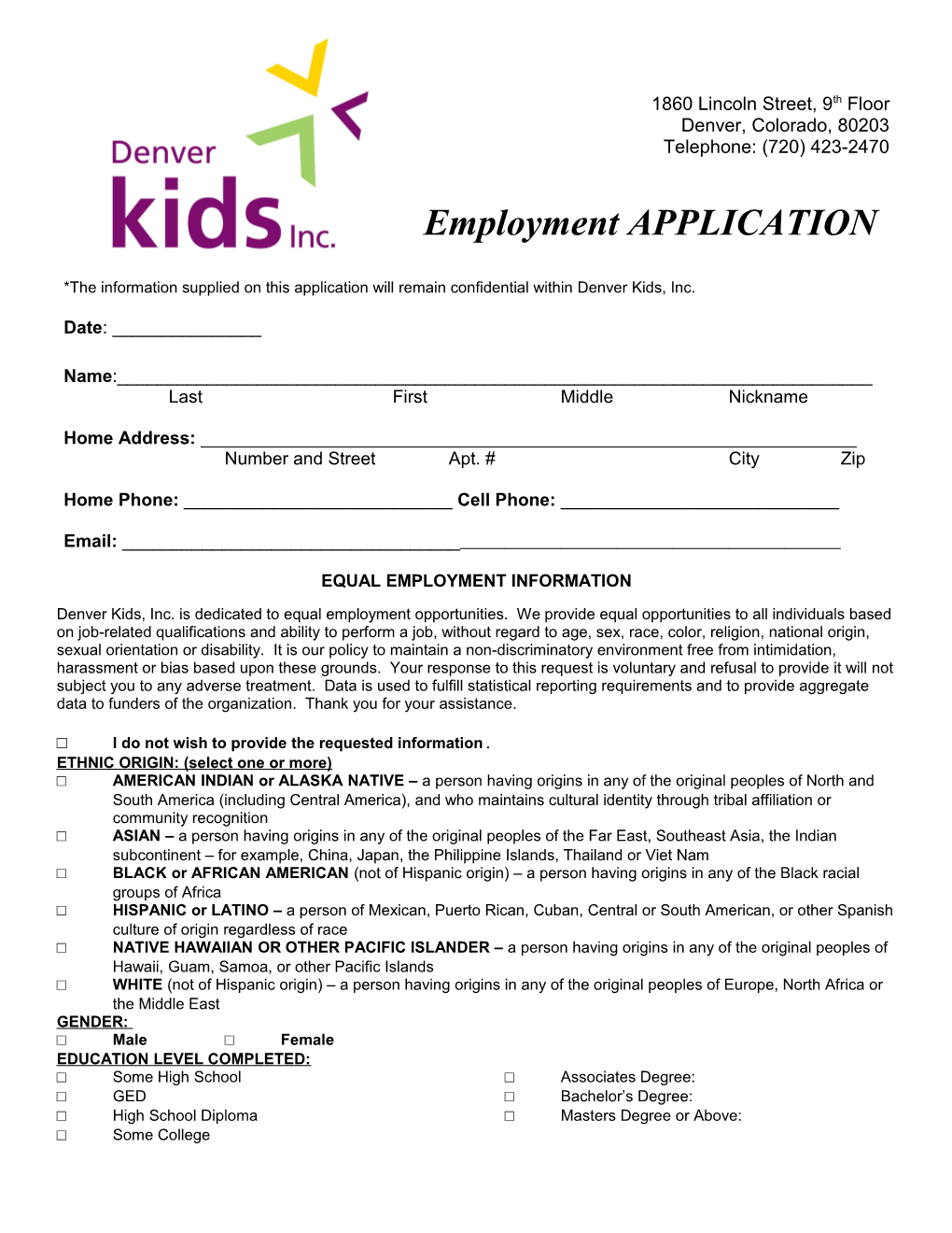 DENVER KIDS, INC. (DKI) Is