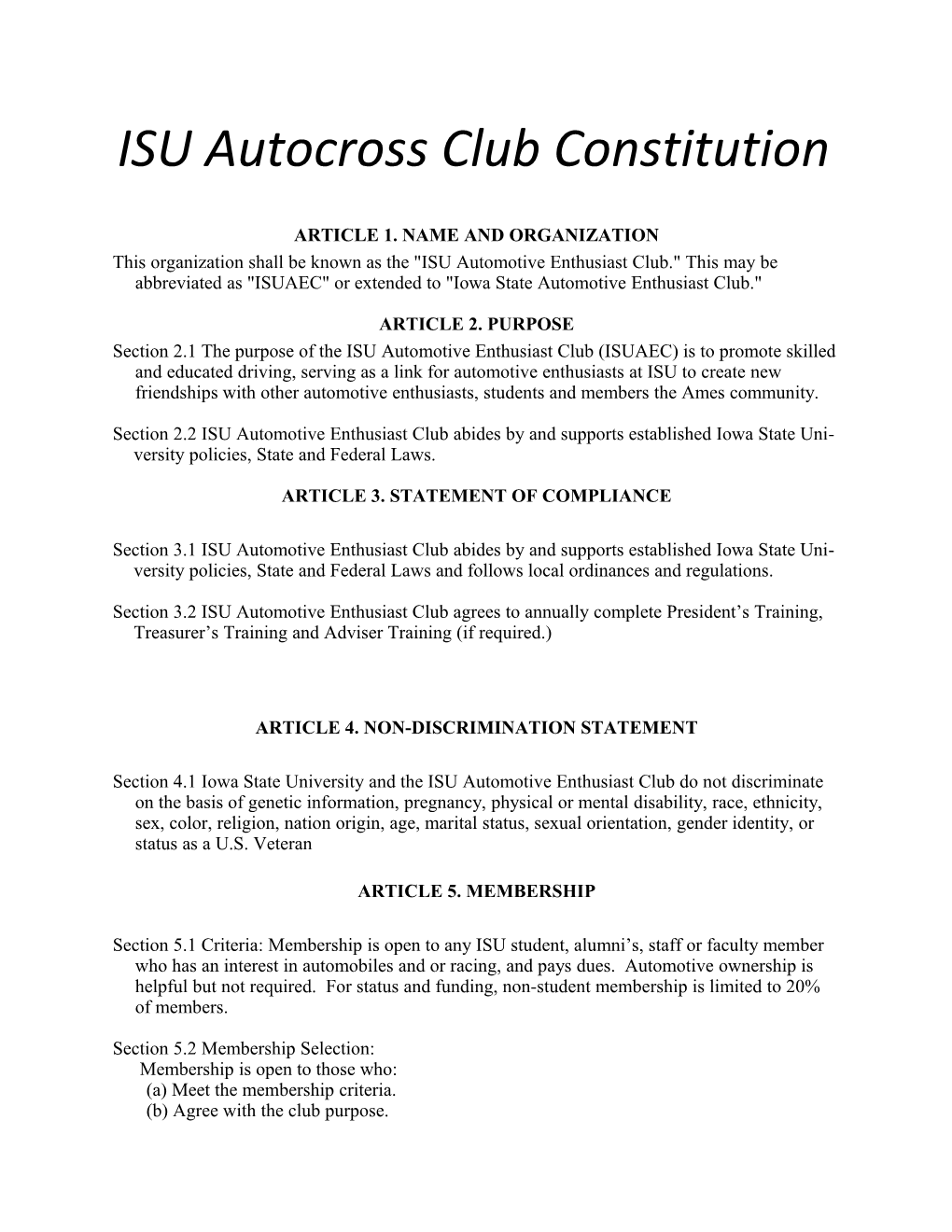 Bylaws for the KU Motorcycle Club s1
