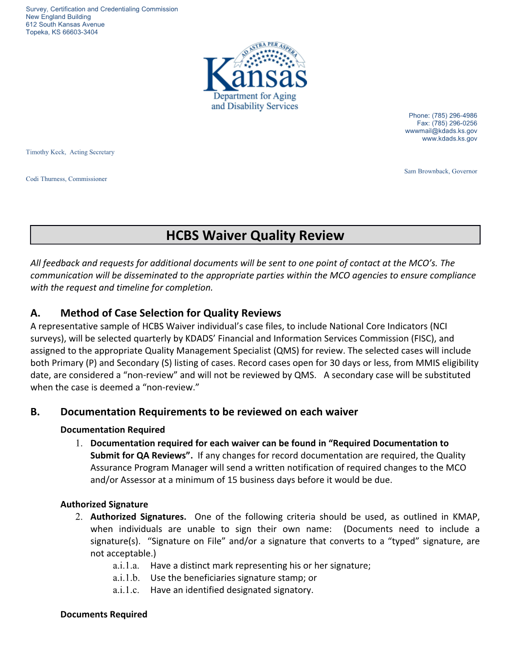 A.Method of Case Selection for Quality Reviews