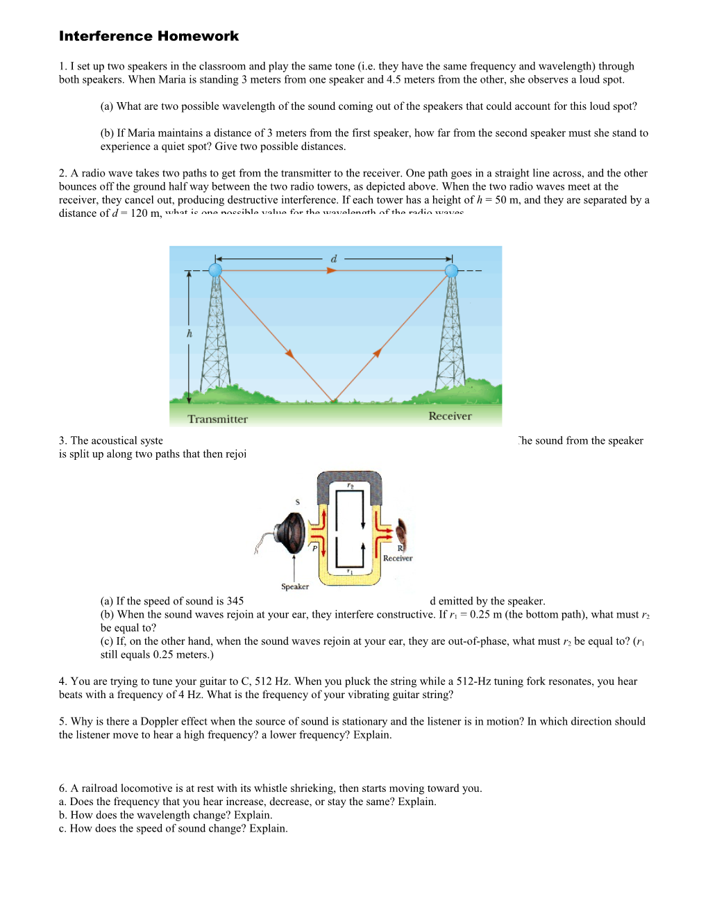 Interference Homework