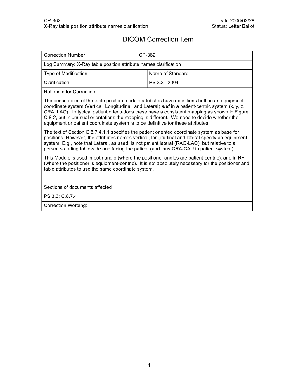 CP-362: X-Ray Table Position Attribute Names Clarification