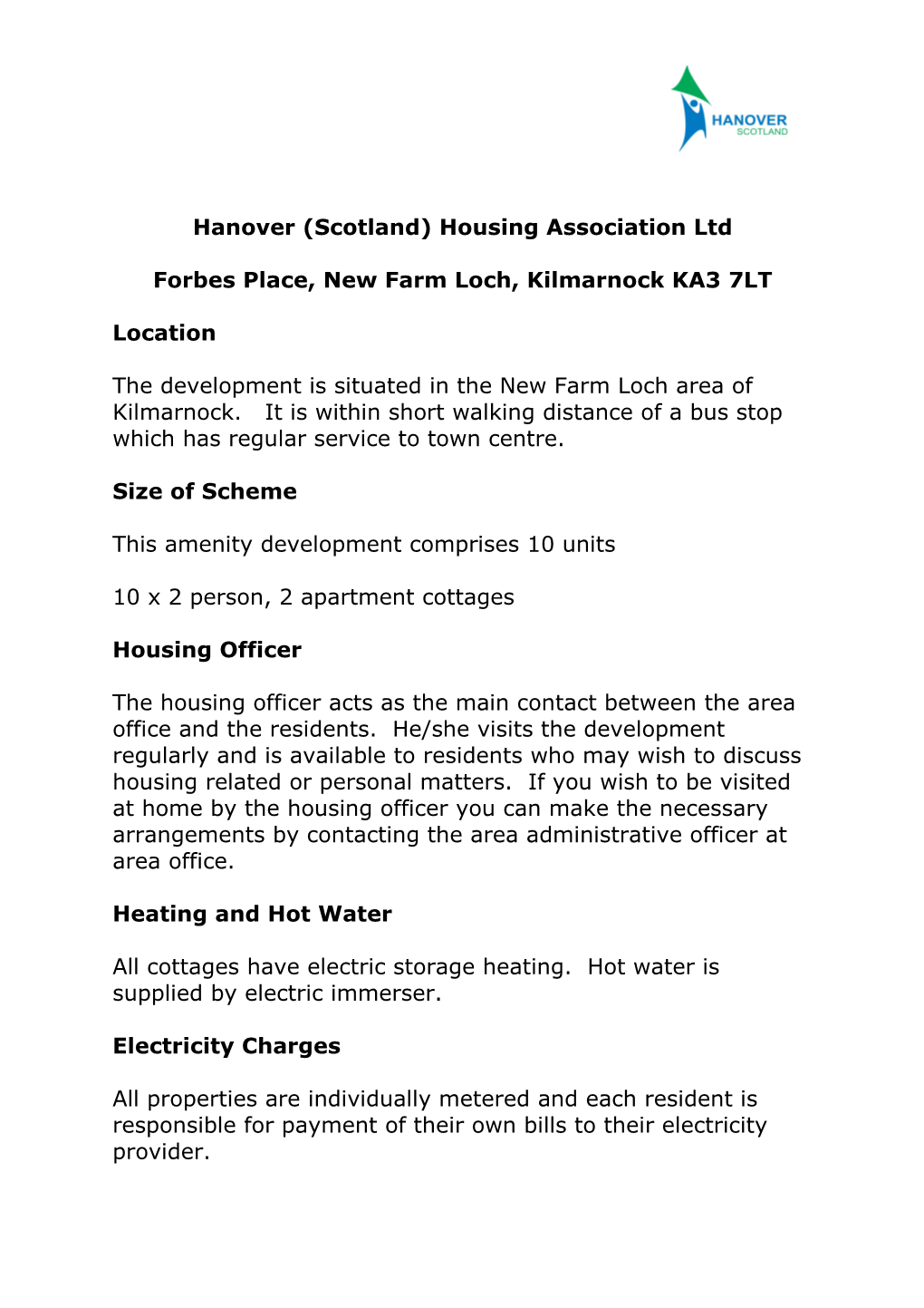 Hanover (Scotland) Housing Association Ltd s1