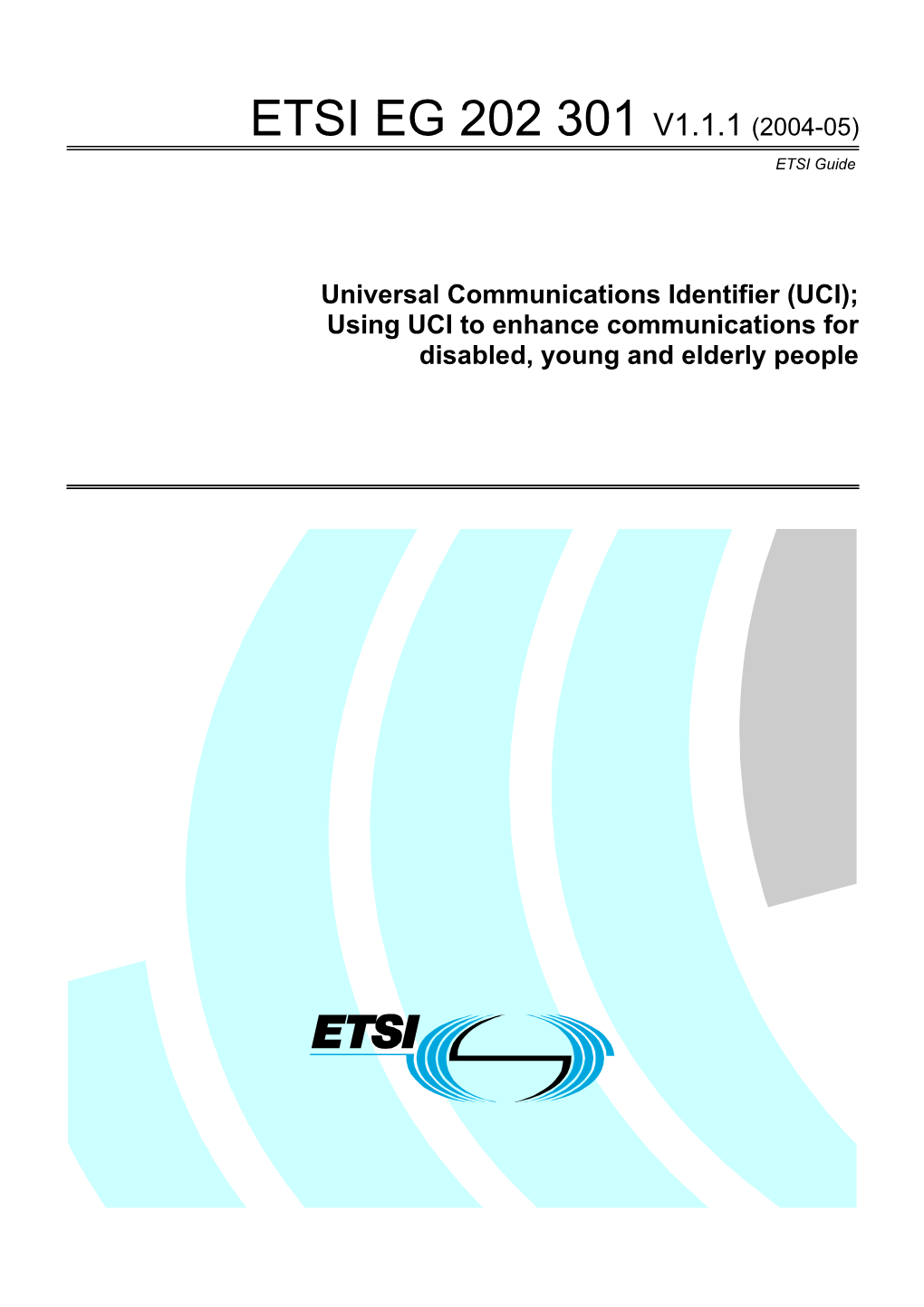 Universal Communications Identifier (UCI);