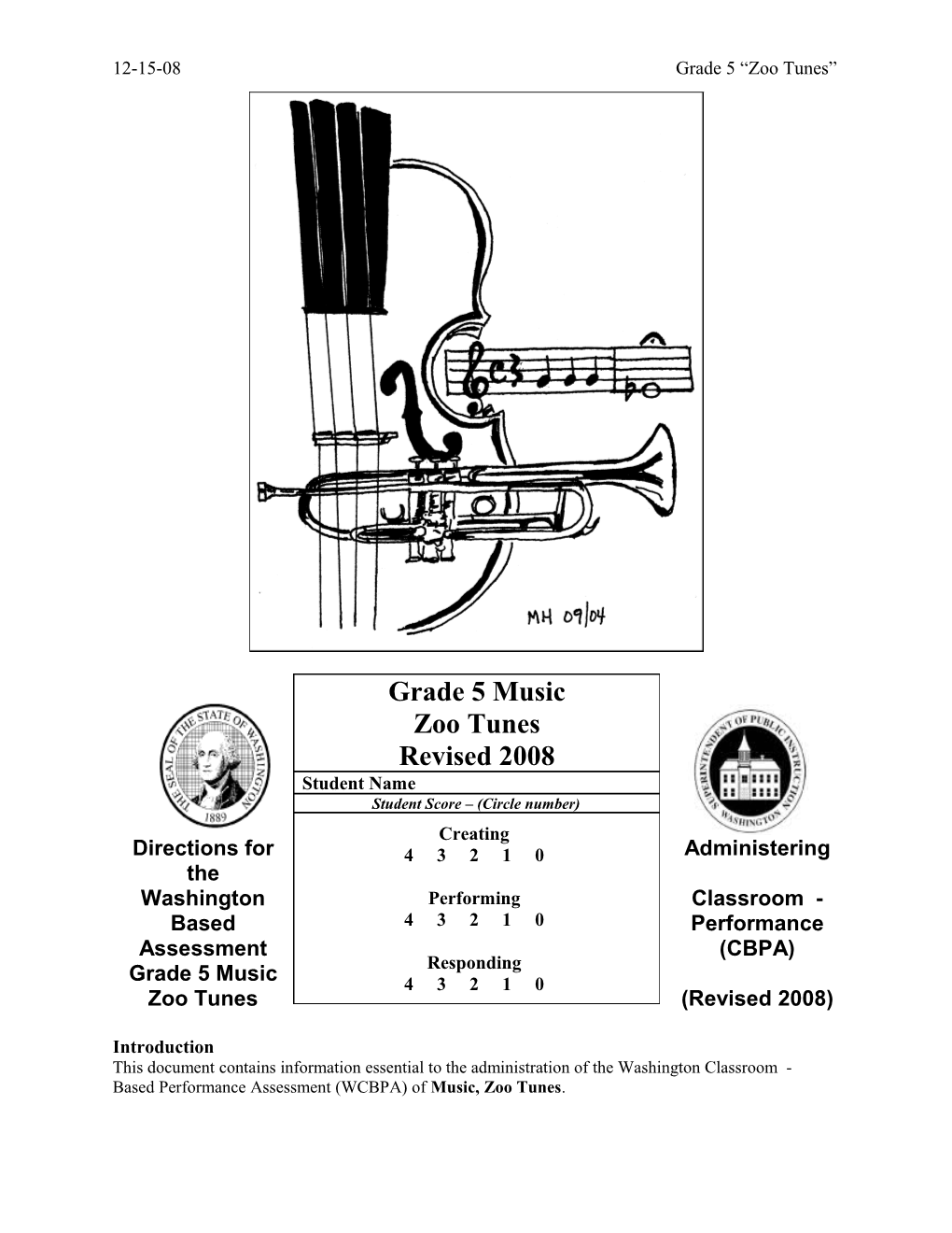 9-18577 WASL-2005 Music Gr 5 ADP 8-15-05 1