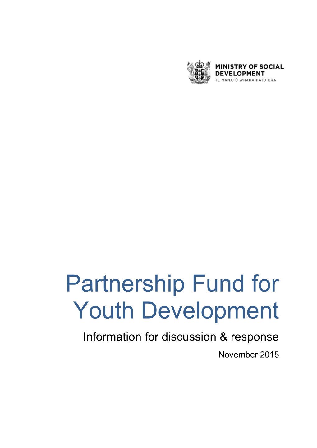 Partnership Fund for Youth Development