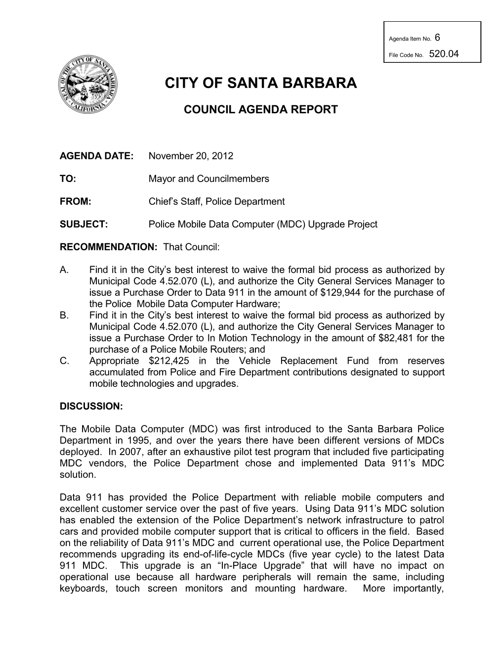 City of Santa Barbara s45