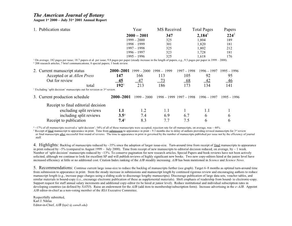 The American Journal of Botany