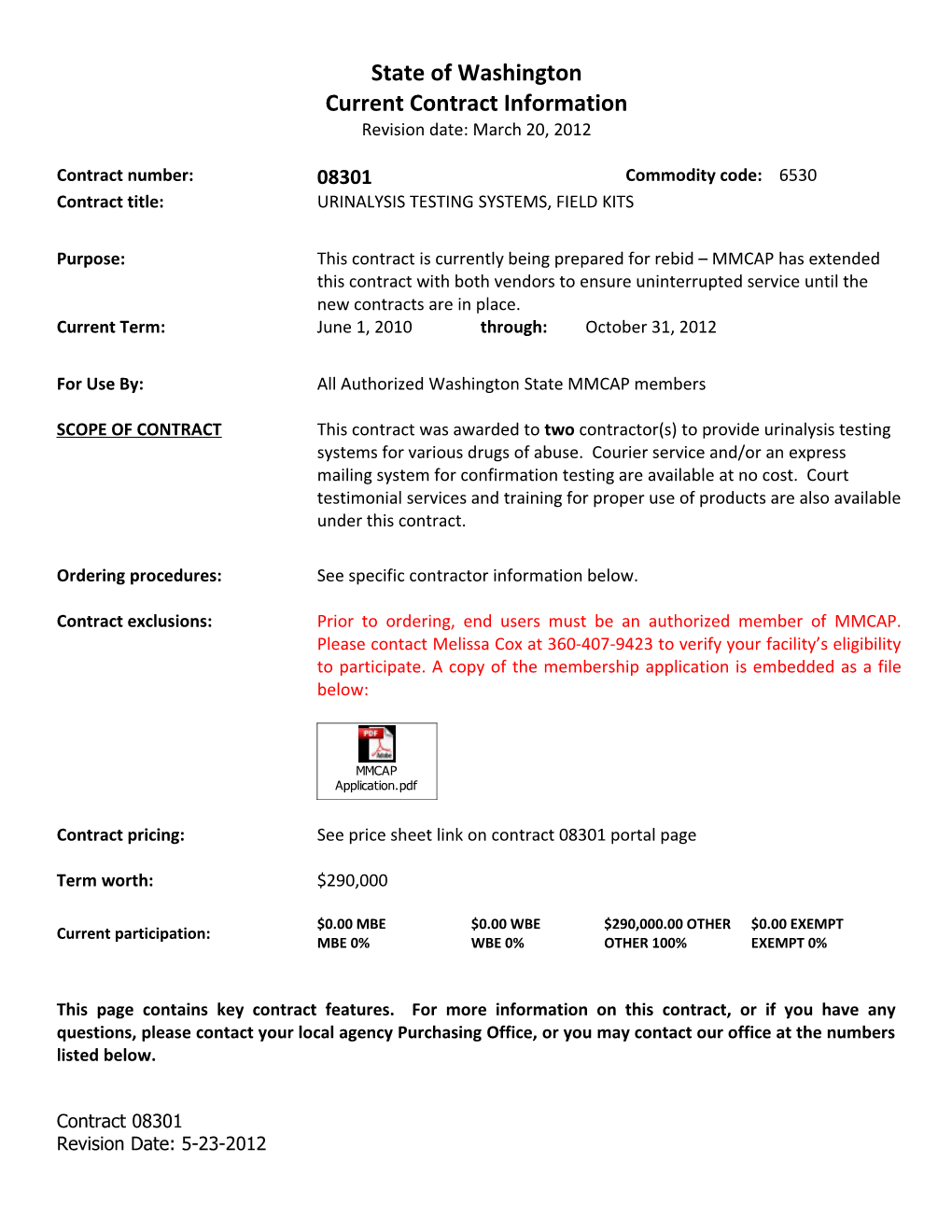Current Contract Information Form s25