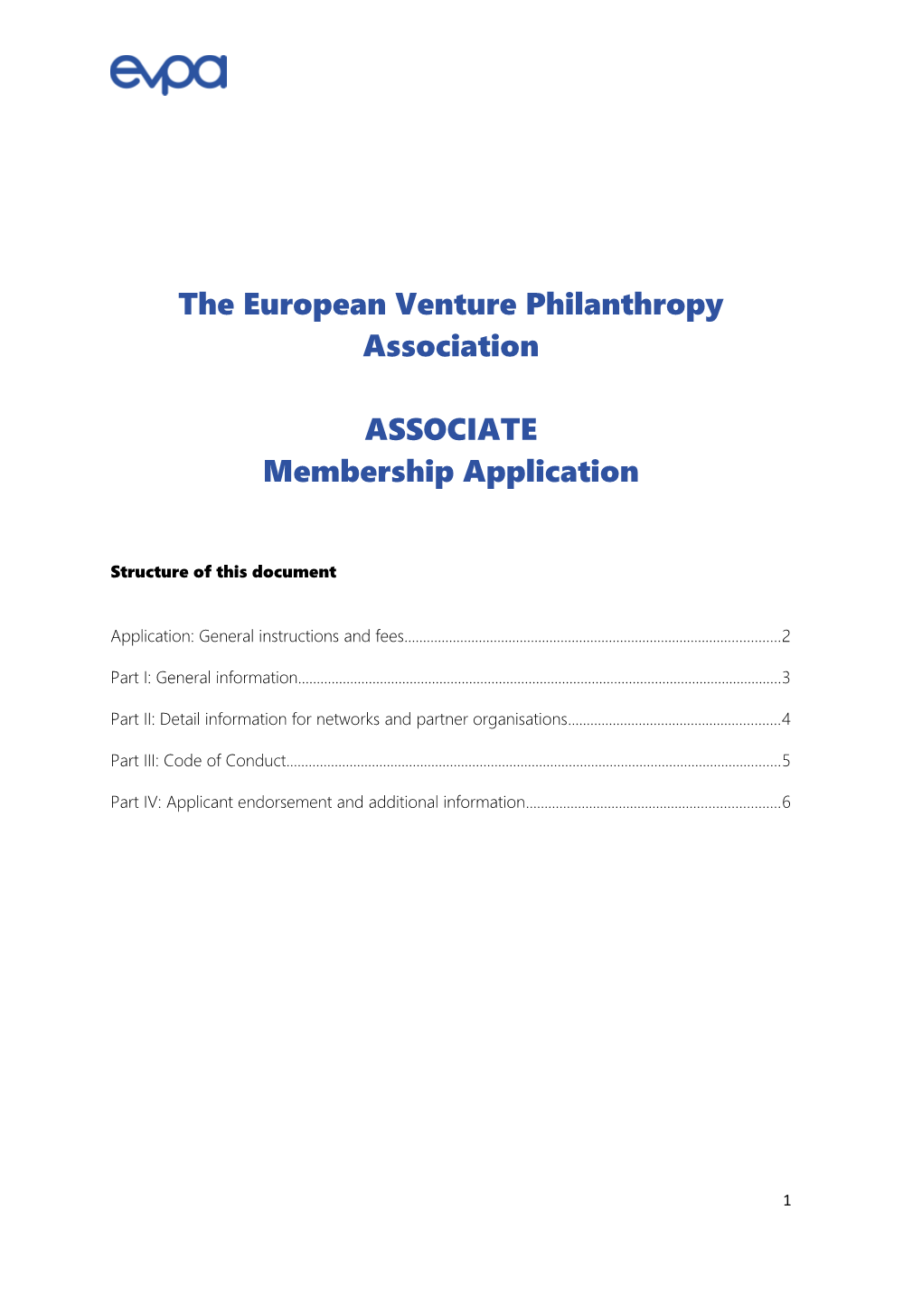 The European Venture Philanthropy Association