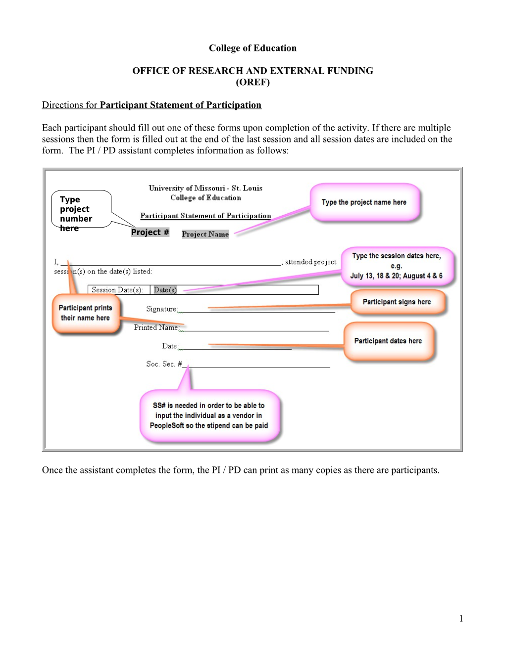 If the Participants Are Signing-In and You Do NOT Have a Printed List Use the Printed Name