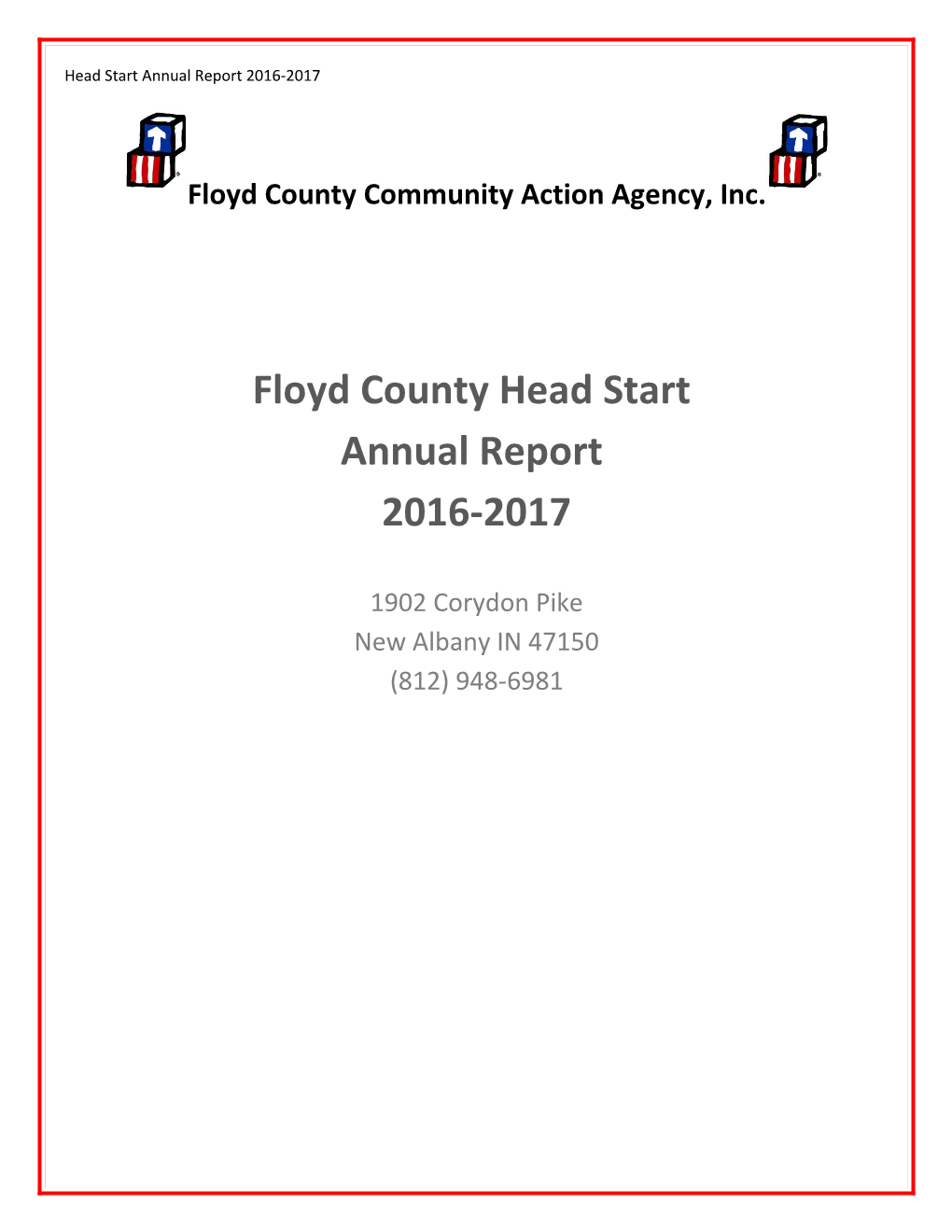 Head Start Annual Report 2016-2017