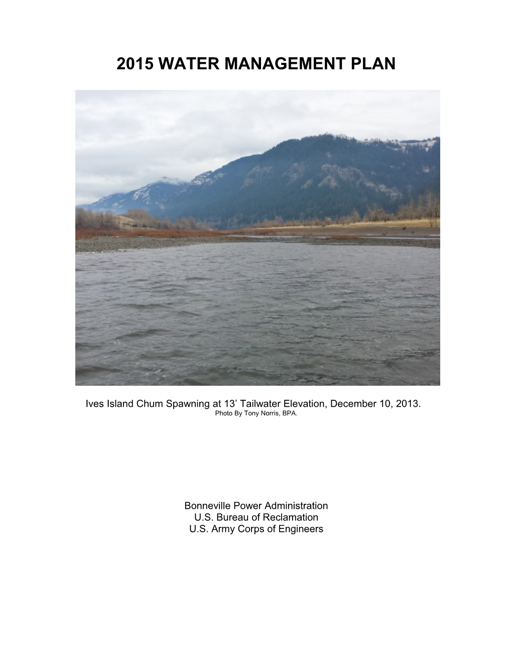 Draft 2014 Water Management Plan