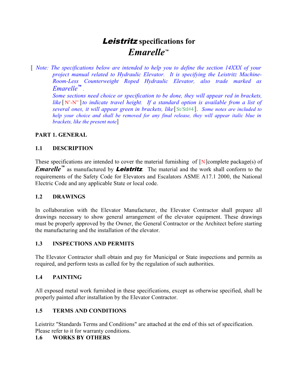 Cantilever Rope Holeless Hydraulic Elevator Specification