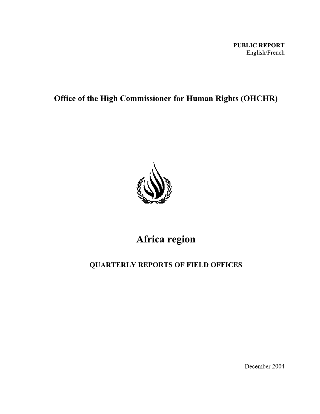 Office of the High Commissioner for Human Rights (OHCHR)