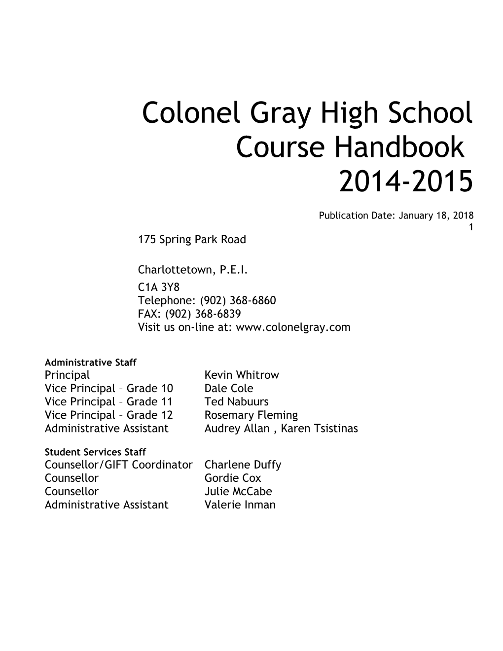 Colonel Gray High School