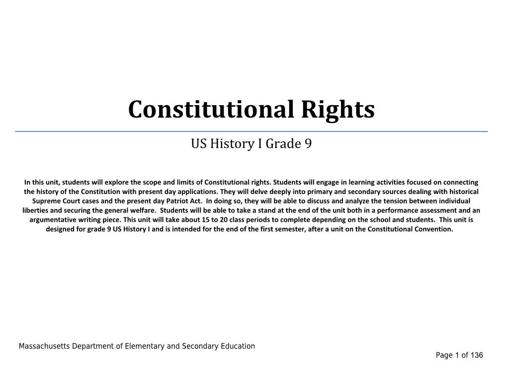 MA History and Social Studies Curriculum Framework Standards : USI.14 , USI.19., USI.21