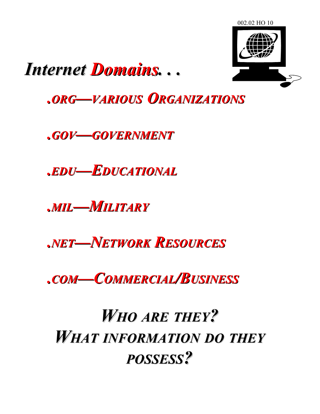 Org Various Organizations