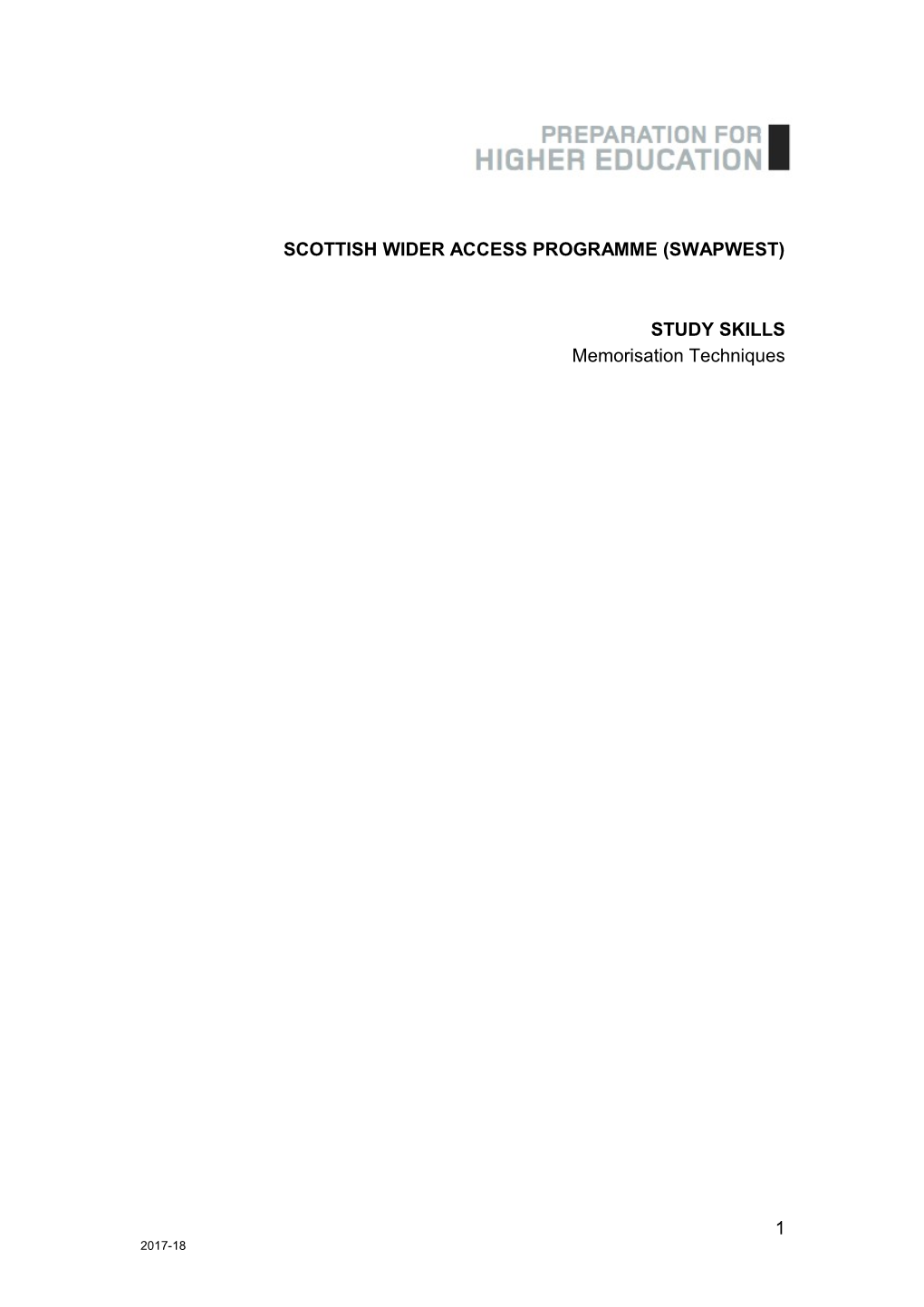 Scottish Wider Access Programme