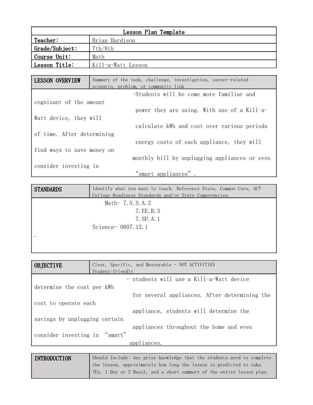 Lesson Plan Template s22