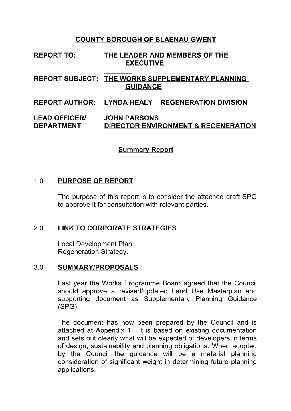 County Borough of Blaenau Gwent s12