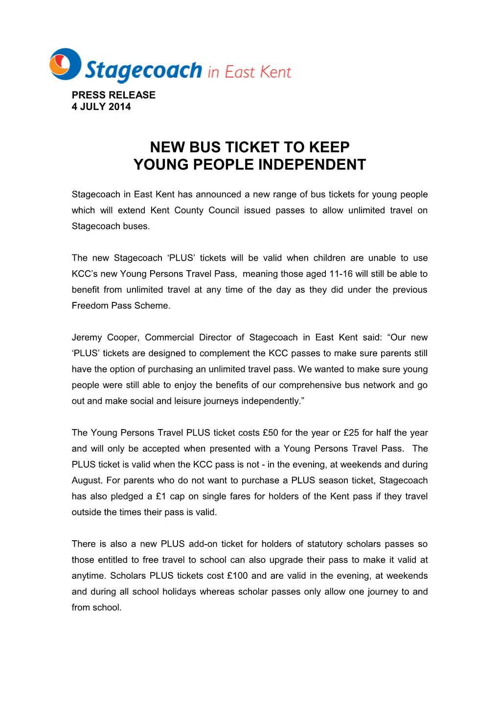 New Bus Ticket to Keep