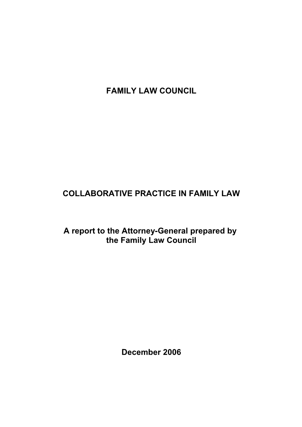 Collaborative Practice in Family Law