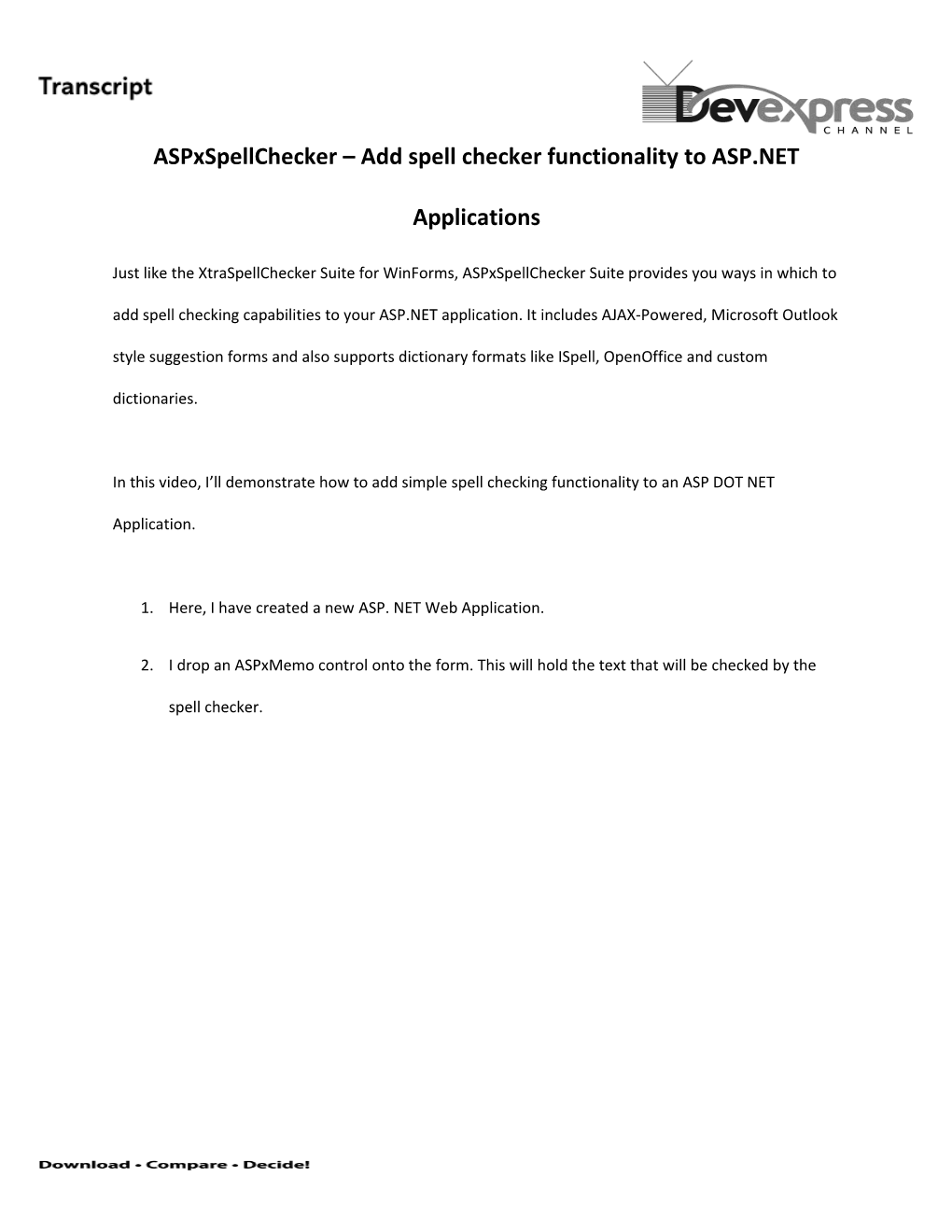 Aspxspellchecker Add Spell Checker Functionality to ASP.NET Applications