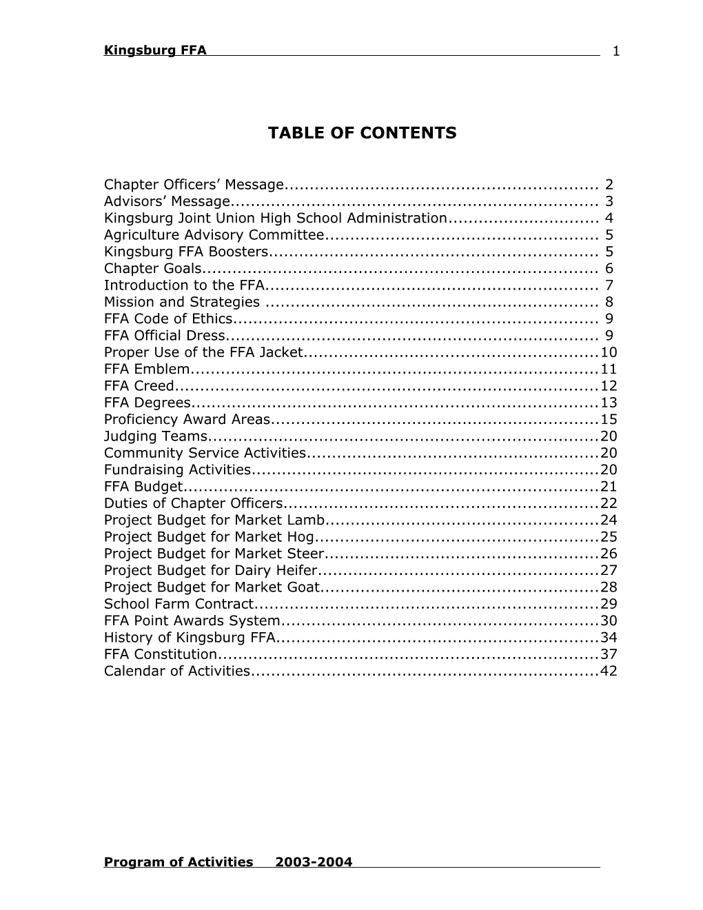 Table of Contents s339