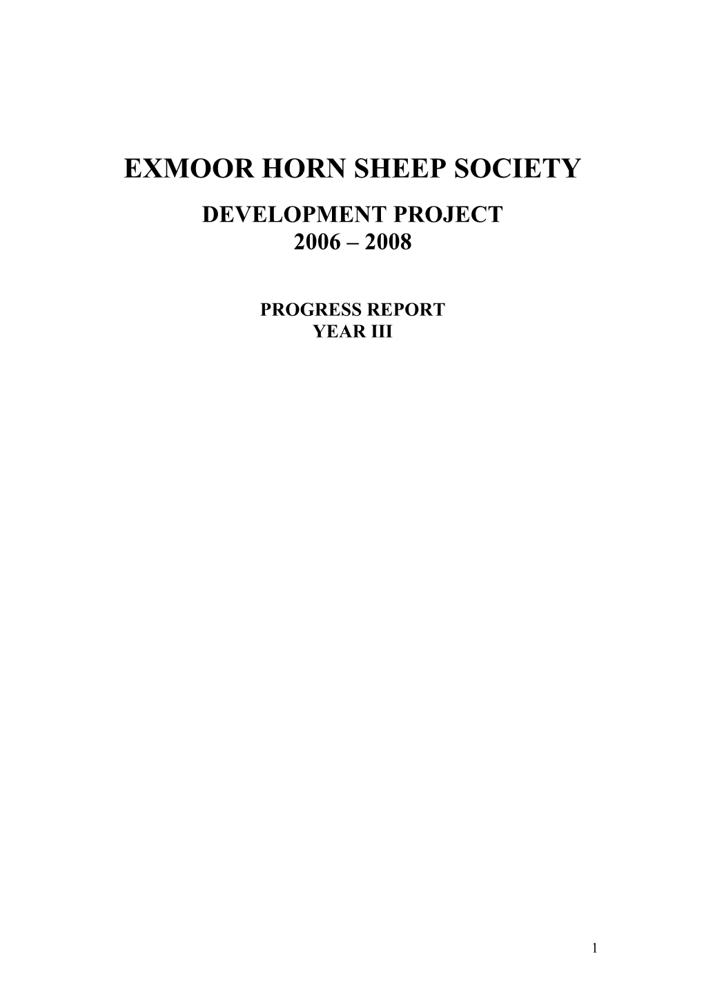 Exmoor Horn Sheep Society