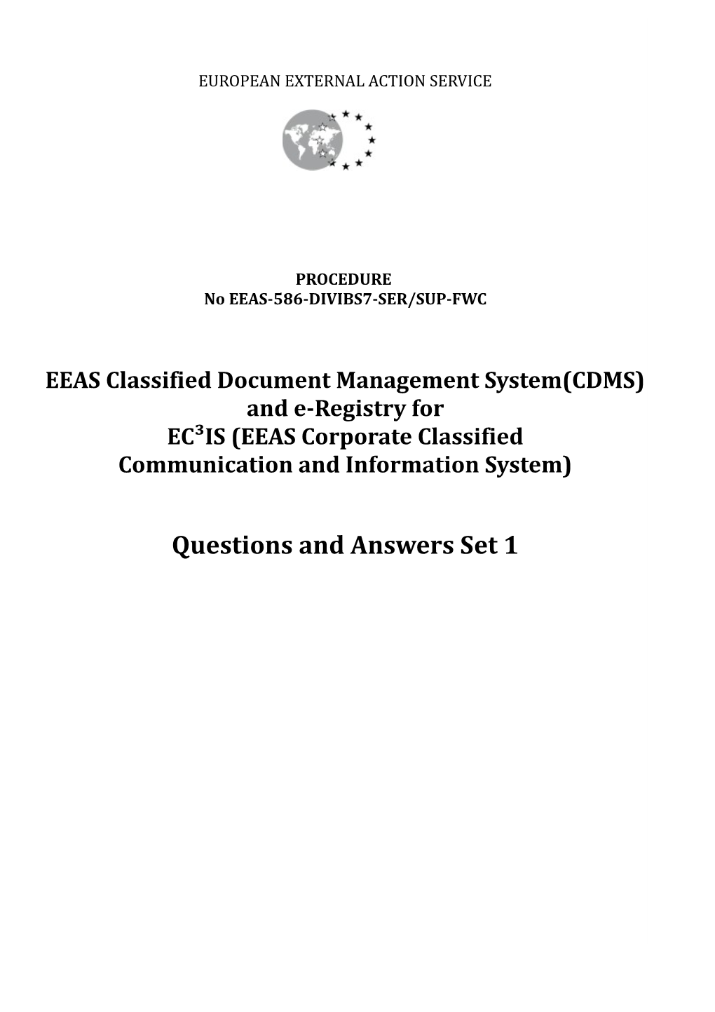 EEAS Classified Document Management System(CDMS) s1