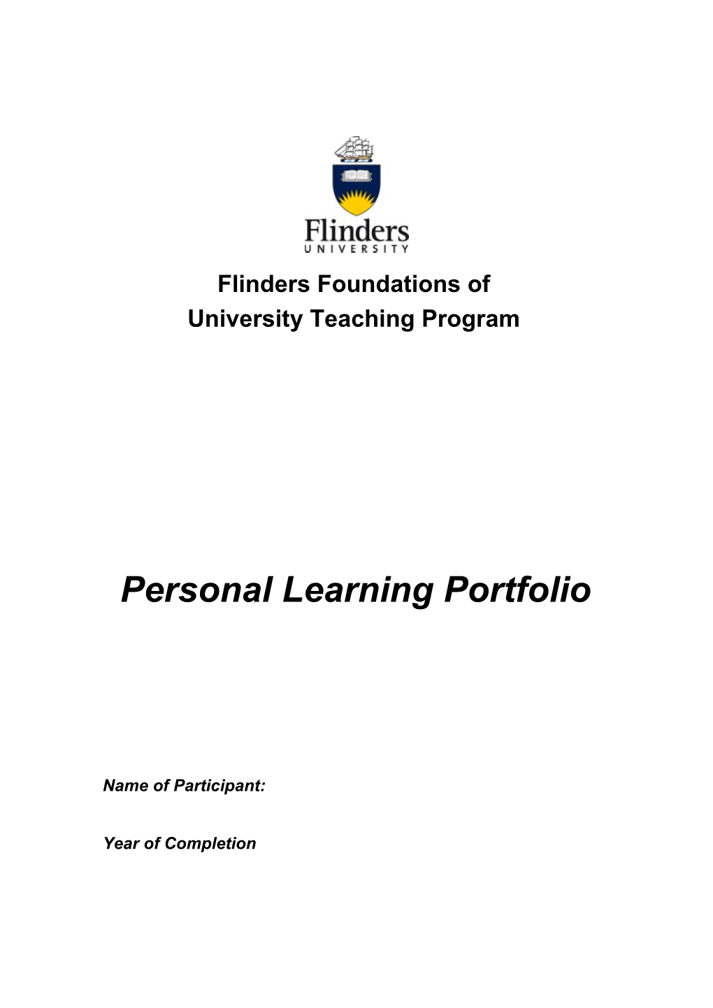 FFOUT Program: a Practical Teaching and Learning Program for Academics New to Flinders