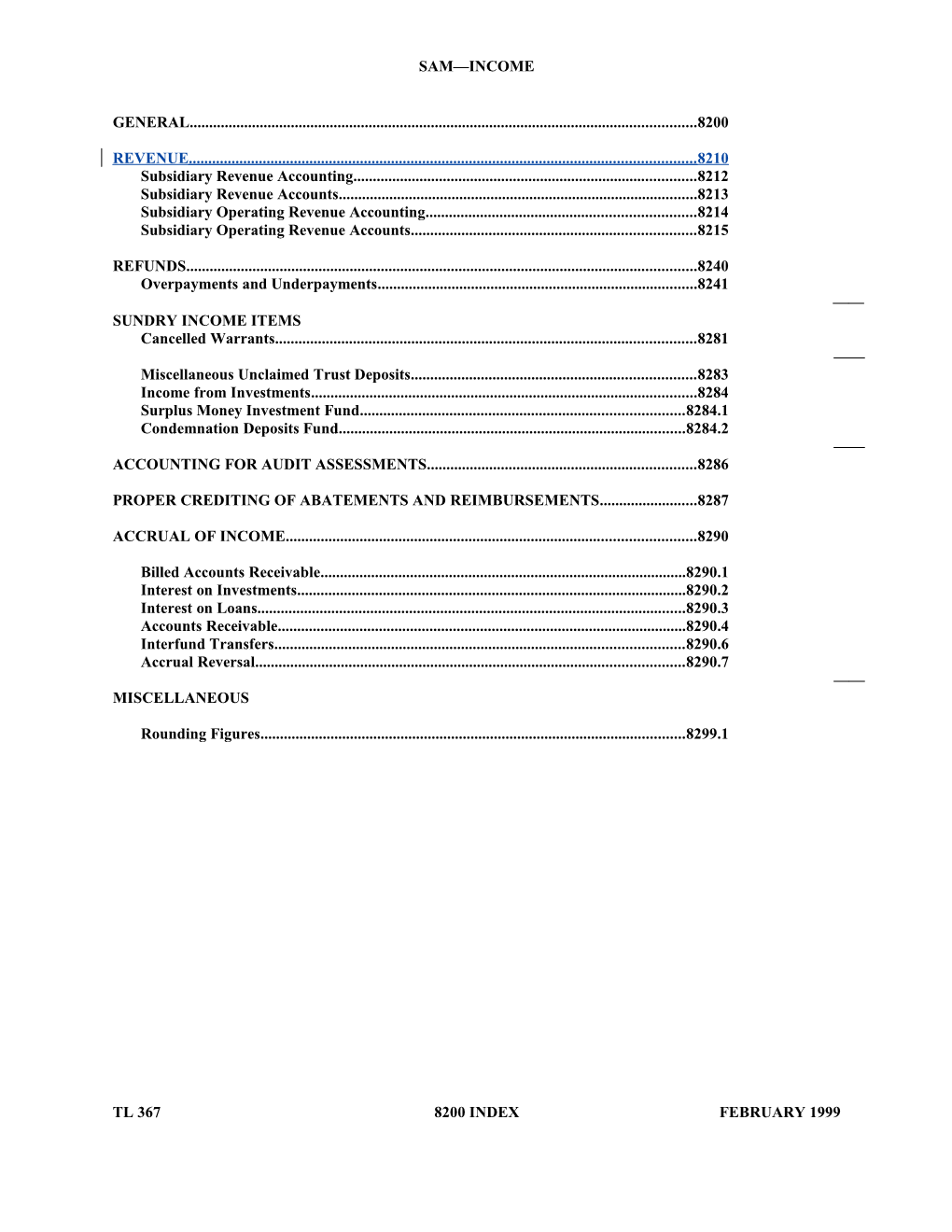 Subsidiary Operating Revenue Accounting 8214