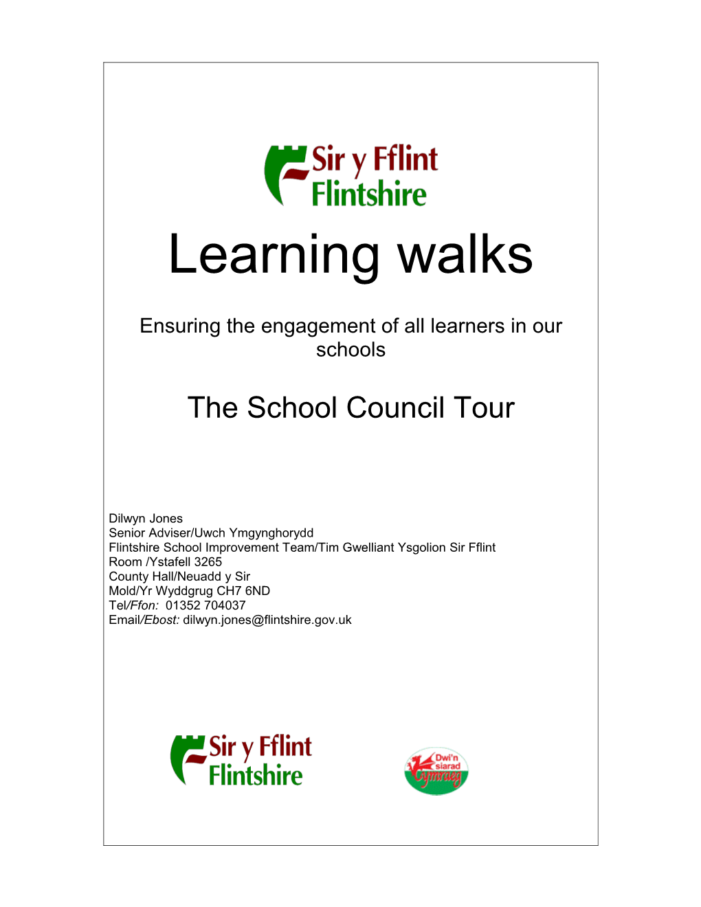 This Booklet Gives You Some Tools And Templates That You Can Use To Help You Plan And Conduct Your Learning Walks