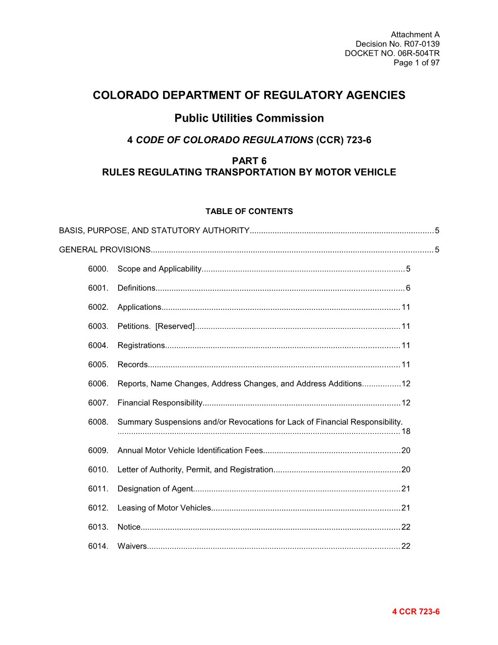 Colorado Department of Regulatory Agencies s10