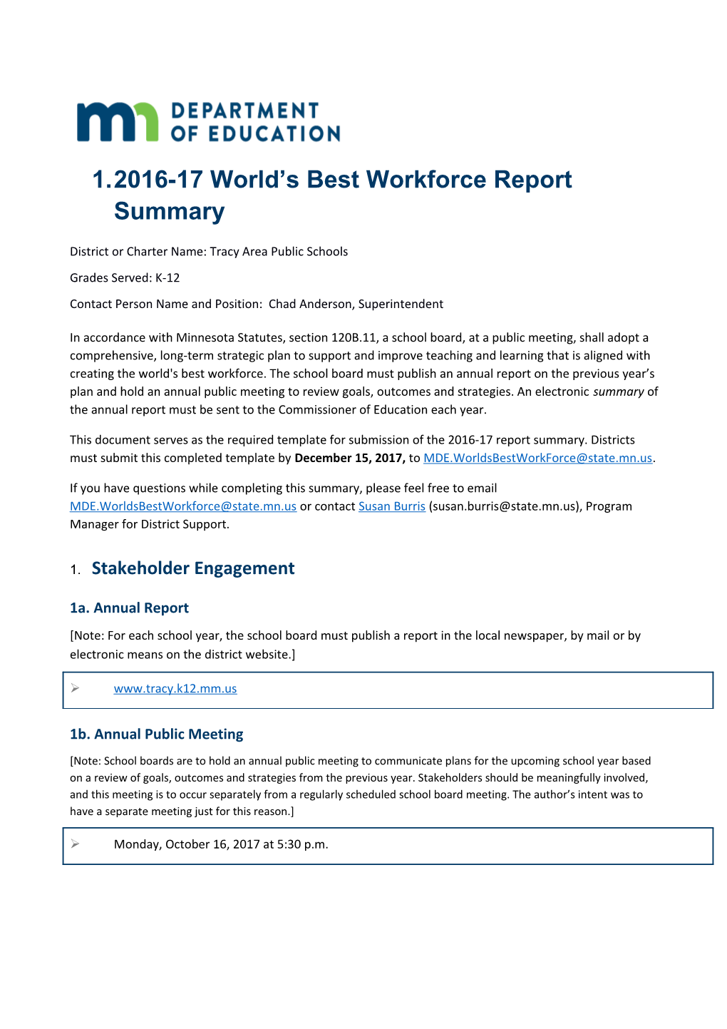2016-17 World S Best Workforce Report Summary