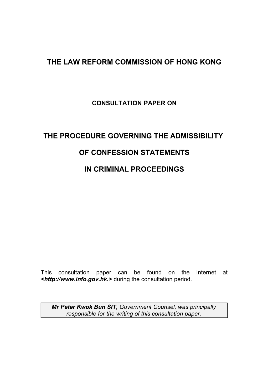 The Law Reform Commission of Hong Kong s2