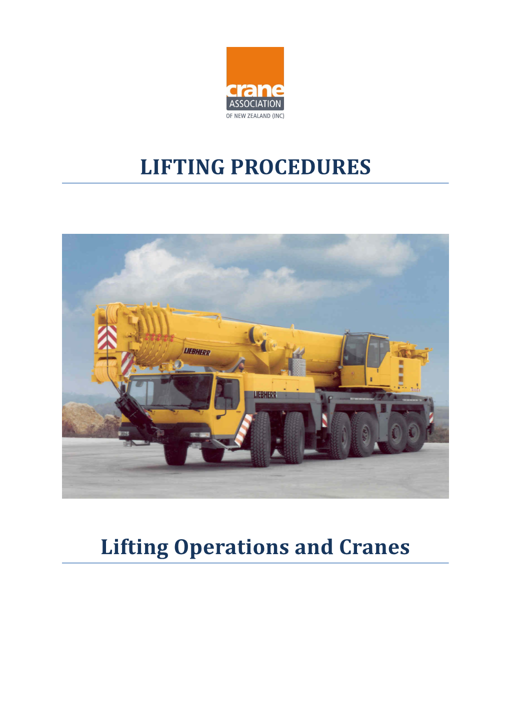 Lifting Operations and Cranes